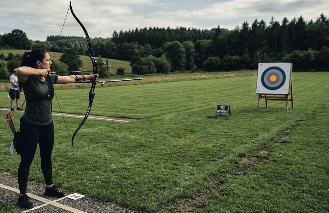 Archerly – Outdoor Zielscheibe und Runden-Setup